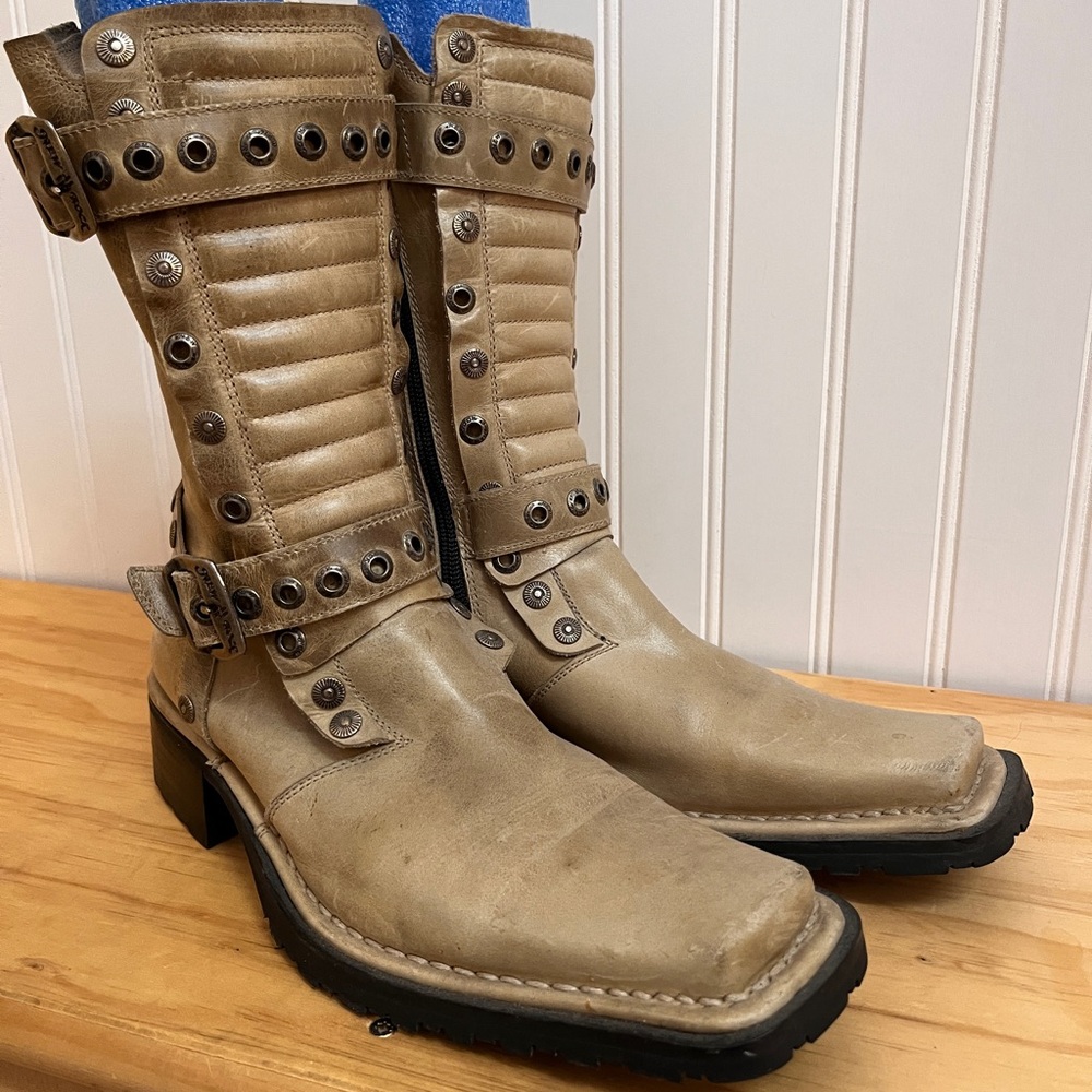 New Rock Leather Steampunk Boots